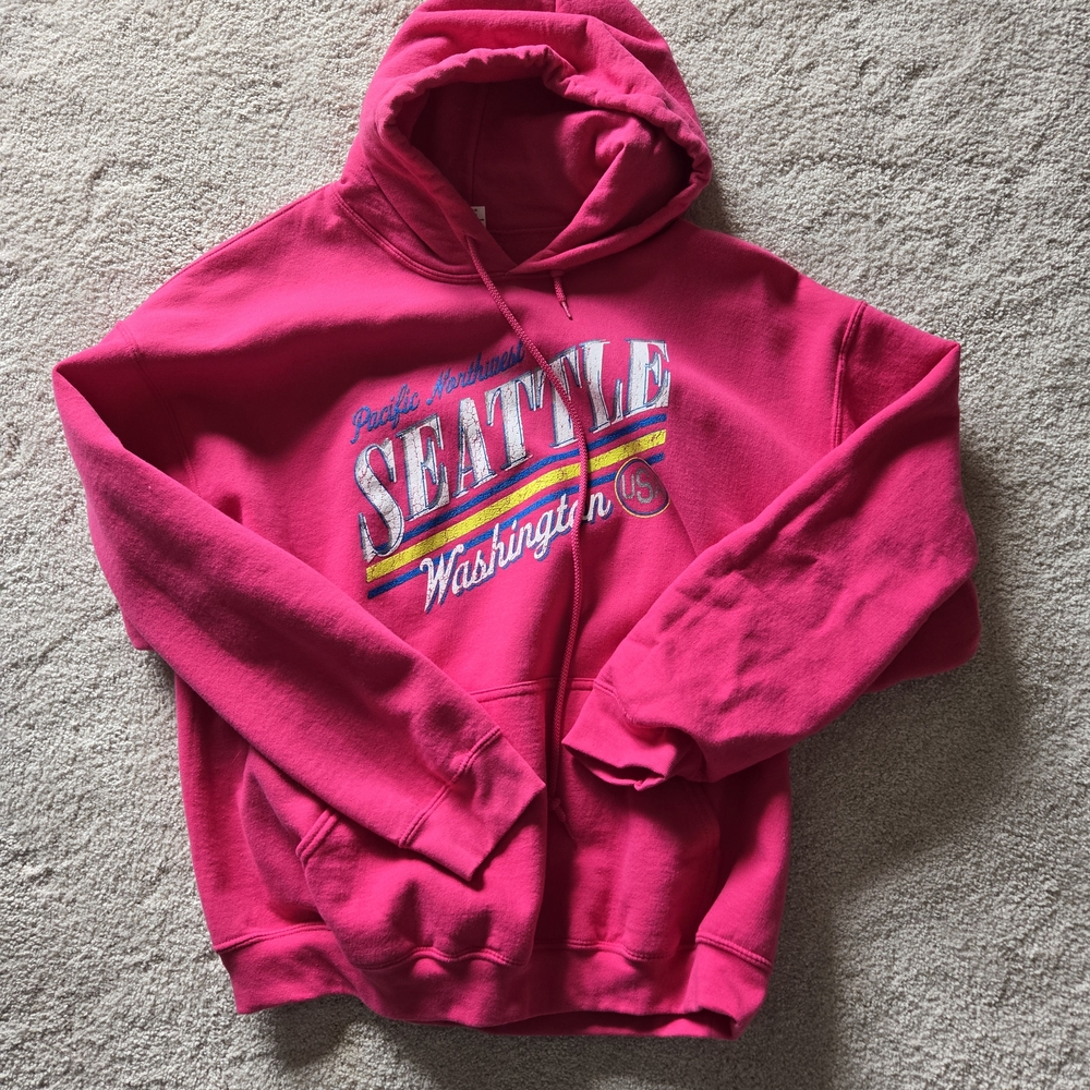 Seattle Graphic Pink Hoodie